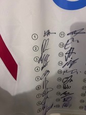 Signed Men's England Rugby Shirt 2025/2026 with COA