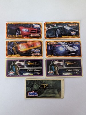 Vintage Need for Speed Carbon Stickers Gum Inserts Ukraine Rare Car Lot 7pcs