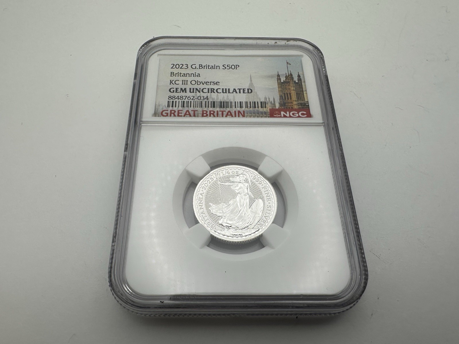 2023 S50P 1/4 OZ .999 SILVER GREAT BRITAIN NGC GEM UNCIRCULATED BRITANNIA -E43