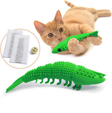 Cat Toothbrush - Durable Hard Rubber Cat Dental Care, Interactive Toothbrush Che