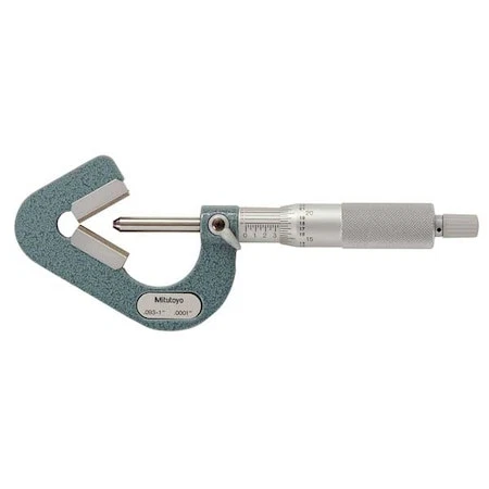Mitutoyo 114-202 V To Anvil Micrometer,0.09 To 1",0.0001