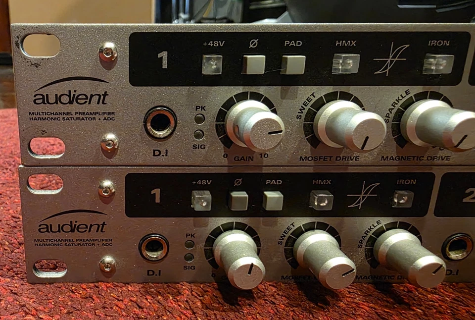 Audient ASP800 8 Channel Microphone Preamplifier and ADC With HMX & Iron - Image 3 of 4