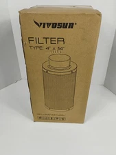 Vivosun Filter 4" x 14" Air Carbon Filter, 306143-0412J BRAND NEW 