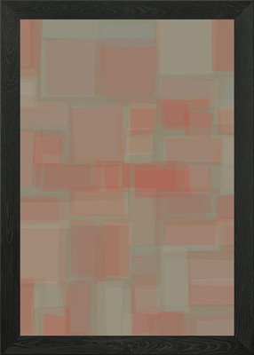 Offset Quads Framed Wall Art Poster Canvas Print Picture