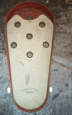 Ancien Plateau CULBUTO tole à 3 poignées porcelaine - sans culbutos- etat moyen