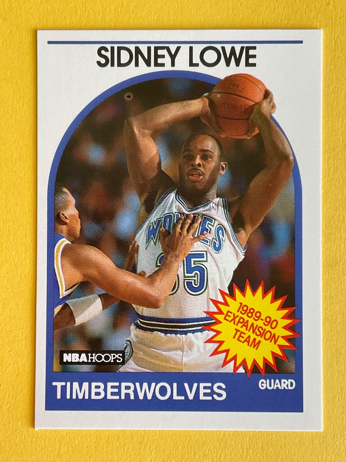 Sidney Lowe 1989-90 Hoops Basketball Card #313 - Minnesota Timberwolves