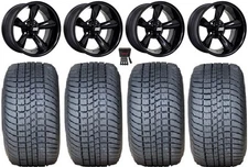 GTW Godfather 12" Golf Wheels Black 215x50 Pro Rider Tires Yamaha