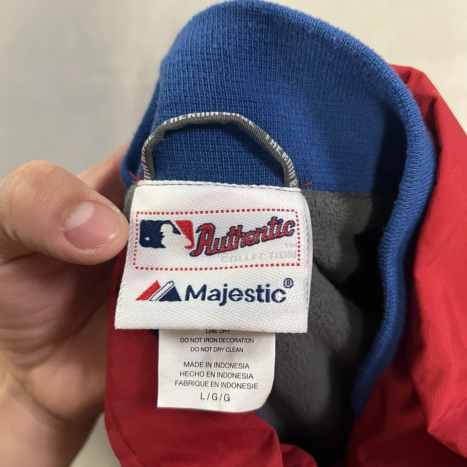 Vintage Philadelphia Phillies Majestic Stitched Jacket Youth Large Therma Base - Image 3 of 4