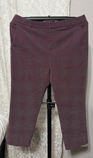Banana Republic Size 12 Avery Tailored Ankle Pants In Beet Root