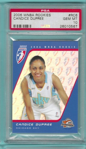 2006 WNBA Candice Dupree Rookie PSA 10 Chicago Sky Indiana Fever #79/333 RARE