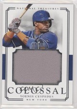 2017 Panini National Treasures Colossal Materials 84/99 Yoenis Cespedes 9su