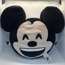 Rare Disney Mickey Mouse Double Sided Laughing Smiling Pillow Plush Approx 13x16