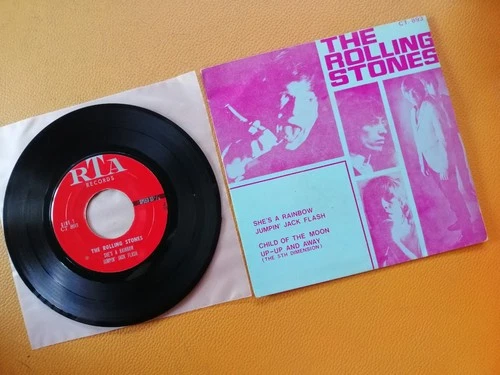 THE ROLLING STONES [ SHE’S A RAINBOW ] VINTAGE 7" RECORDS THAILAND EDT 33 RPM