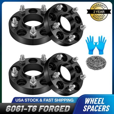 (4) 5x114.3 Wheel Spacers | 67.1mm Hub And Wheel Centric 1'' inch | 12x1.5 Studs
