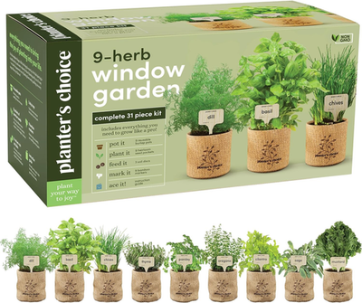 #ad 9 Herb Indoor Window Garden Kit House Plants Seeds Best Unique Gift Ideas fo $63.99
