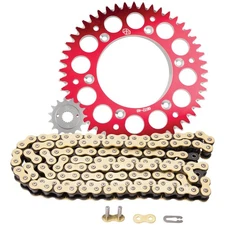 Primary Drive Gold MX Chain Sprocket Kit Set Red 2181450006