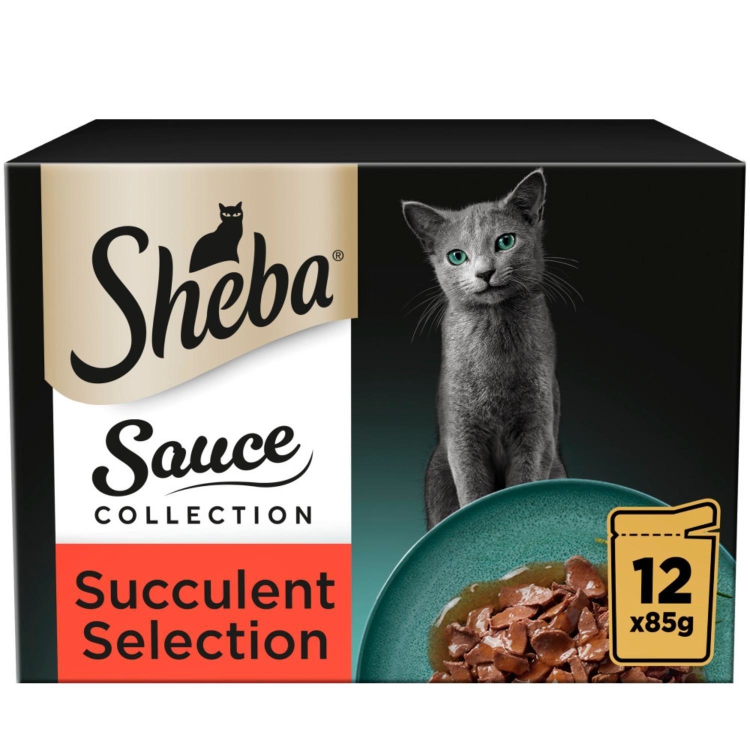 48 x 85g Sheba Sauce Collection Adult Cat Food Pouches Mixed Selection in Gravy - Image 3
