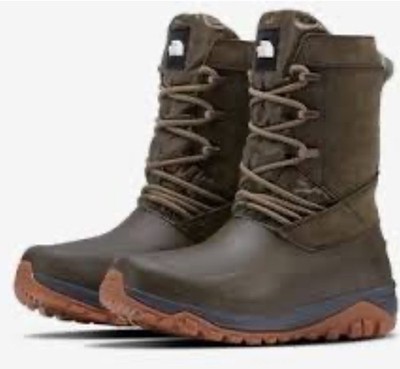 THE NORTH FACE Yukiona Mid Winter Insulated Waterproof Leather Boots Women's 7