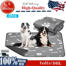 2Pack Reusable Dog Pee Pads Waterproof Puppy Potty Training Potty Mats for Dogs