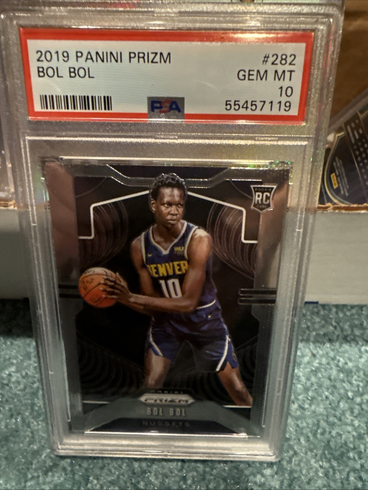 2019-20 Panini Prizm Bol Bol Rookie Card RC #282 PSA 10 Denver Nuggets GEM MINT