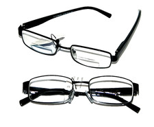 2 pair Mens Bifocal Reading glasses u.v lenses spring temple frame power 2.75
