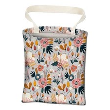 Car Trash Can, Cute Car Trash Bag, Hanging Car Organizer and Cute Blue Flowers