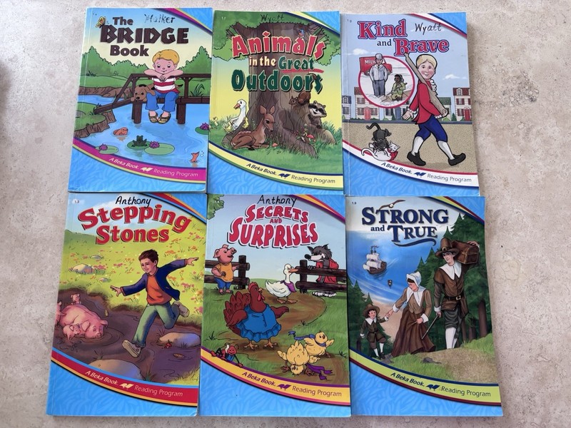Christian Homeschool Abeka A beka Reading Program 1st First Grade Book Lot 6