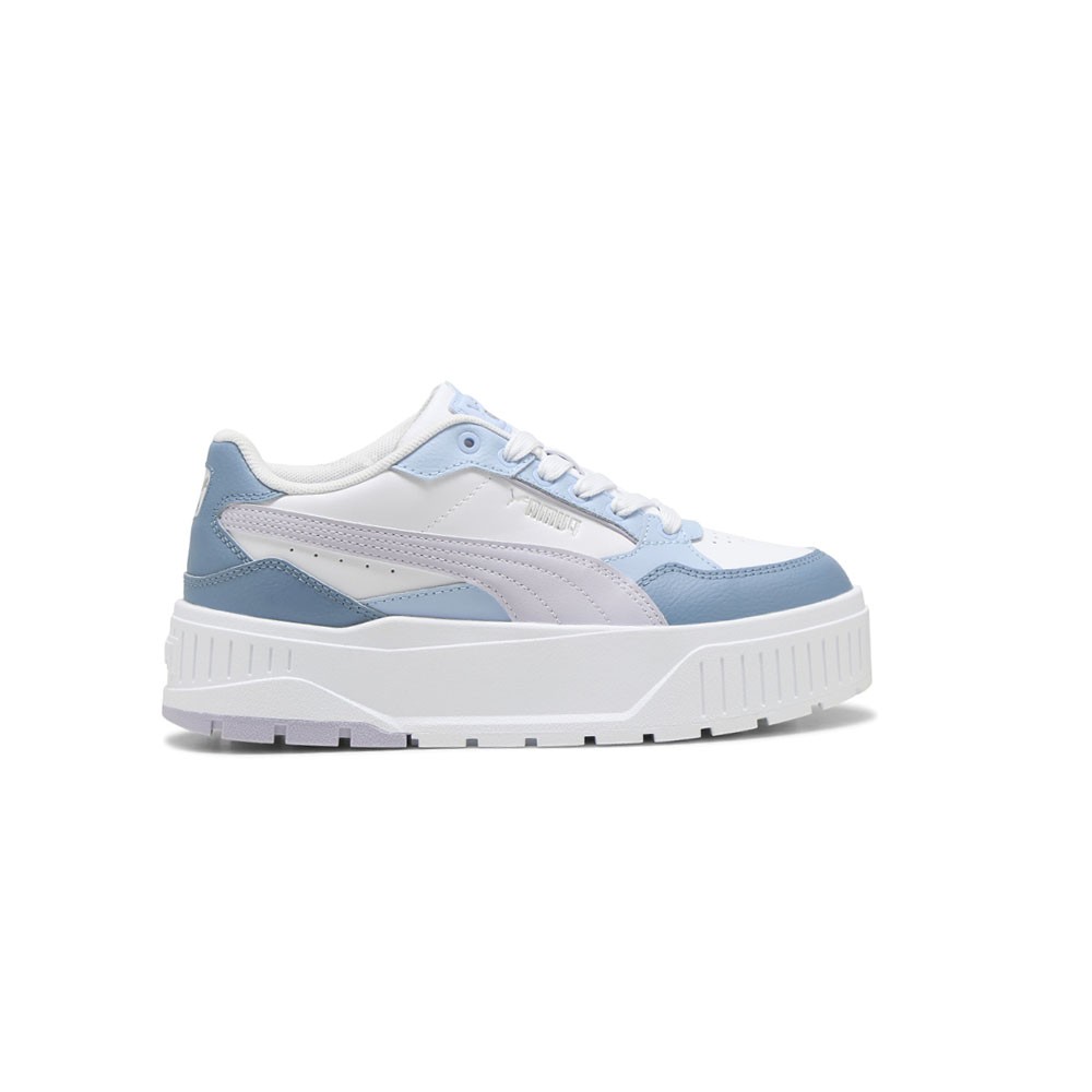 PUMA Karmen Ii Idol Lace Up  Youth Girls White Sneakers Casual Shoes 39887611