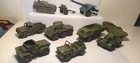 DINKY TOYS , MILITARY LOT , c1954-72 + Britains & Corgi