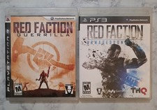 Red Faction Guerrilla & Armageddon Bundle (Sony PlayStation 3, PS3) Cib Complete