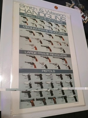 *VINTAGE/RARE* 1990 SMITH & WESSON S&W HANDGUNs PROMOTIONAL SALE POSTERS