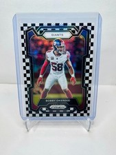 2023 Panini Prizm BOBBY OKEREKE Black & White Checker Prizm SSP #124 Giants