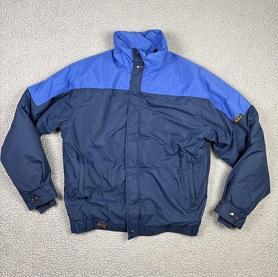 Vintage Eddie Bauer Puffer Jacket Mens Large Blue Gore-Tex Down Ski USA A800 80s