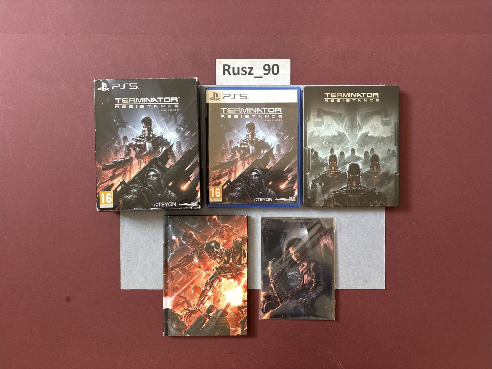 Terminator: Resistance Enhanced Collector's Edition PS5 Steelbook & Artbook CIB