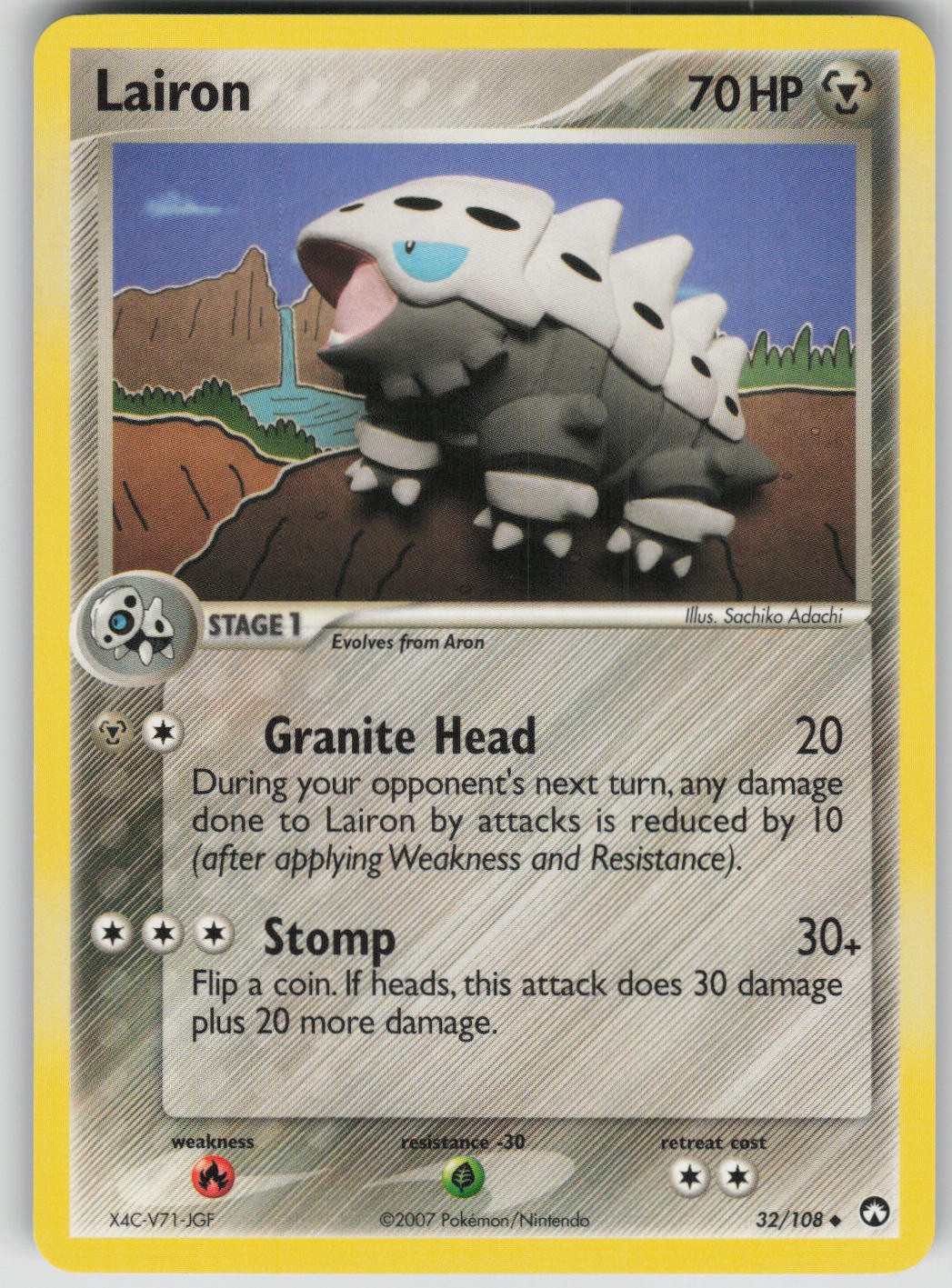 Pokemon TCG Lairon Uncommon Power Keepers 32/108