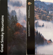 GREAT SMOKY MOUNTAINS NP NATIONAL PARK SERVICE UNIGRID BROCHURE/MAP GPO 2024