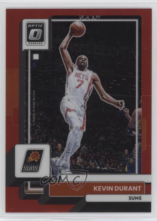 2022-23 Panini Donruss Optic Red Prizm 43/99 Kevin Durant #9 gp1