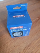 Faithfull Socket Polarity Tester 3 Pin 240V FAIDETSOC