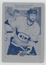2017-18 Upper Deck Compendium Printing Plate Cyan 1/1 David Schlemko #709 1hh