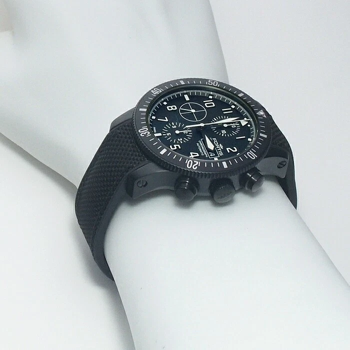 Часы наручные Fortis Aeromaster Mission таймер хронограф 638.18.10LP дата черные - Изображение 2 из 4