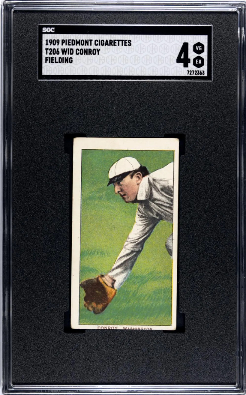 1909-11 T206 Wid Conroy Fielding Piedmont 150 SGC 4