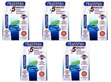 Plus White 5 Minute Speed Whitening System Teeth Whitening Gel and Rinse 5 Pack
