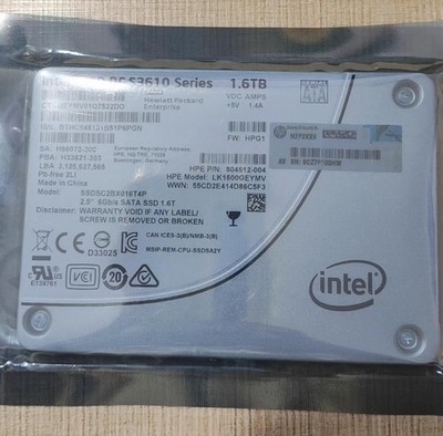 INTEL HP S3610 1.6TB SERIES SSDSC2BX016T4P 6Gbs 2.5'' SATA SSD 804612-004
