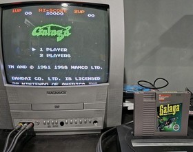 Galaga Demons Of Death Original NINTENDO NES Game - Manual & Sleeve WORKING 