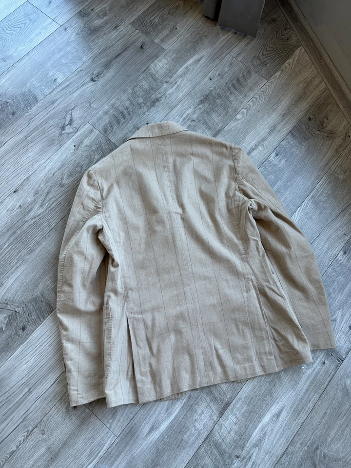 Traje Lardini Hombre Italiano Lujo 2 Piezas Algodón Cuadros Talla: 48 Foto 2 de 4