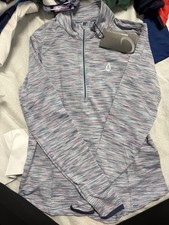 MAGLIONE DONNA NUOVO CON ETICHETTE ZERO RESTRIZIONI GOLF 1/4 ZIP / PICCOLO