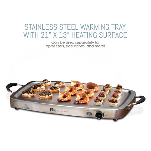Elite Gourmet EWM-9933 Triple 3 x 2.5 Quart Trays Buffet Server 7.5 Qt Oven S... - Picture 4 of 9