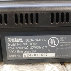 Sega Saturn North American Version MK-80000 with 1 Player Set, 220V