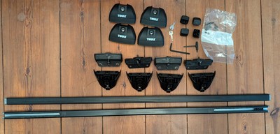 Thule Rapid System 753, KIT 3022, Square Bar 118 Dachträger, VW Caddy (Maxi)
