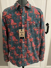 Sobrecamisa de franela polar Chubbies The Funky Spore talla grande para hombre nueva con etiquetas